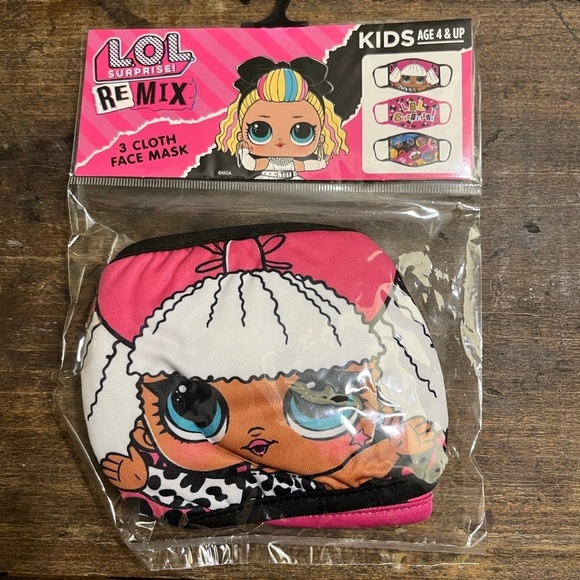 💖 LOL Surprise! Kids Cloth Face Masks | Set of Three - Picture 1 of 3